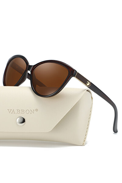 Choice Brown VABBON New Sunglasses For Women's Trendy Round Face Personality ...