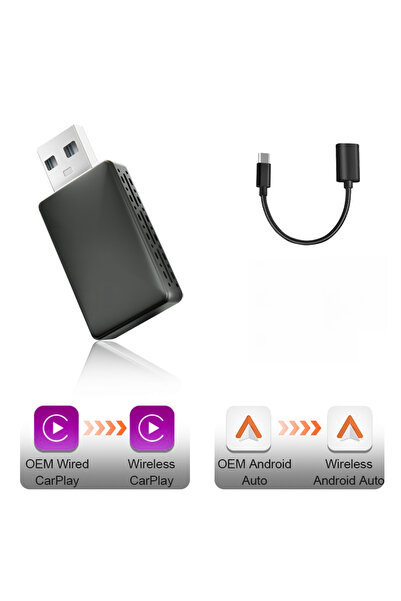 Choice 2026 Newest 2026 2-in-1 New Wireless CarPlay Adapter Wired to Wireless...