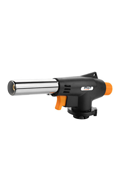 Lawazim Pro7 Flame Gun Wide Head - Orange & Black Cooking Torch with Adjustab...