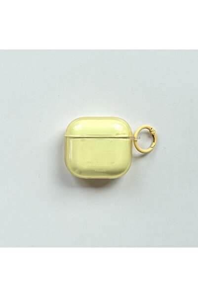 Choice4 for AirPods 4 YELLOW Simple Transparent Blue Yellow Glossy Protective...