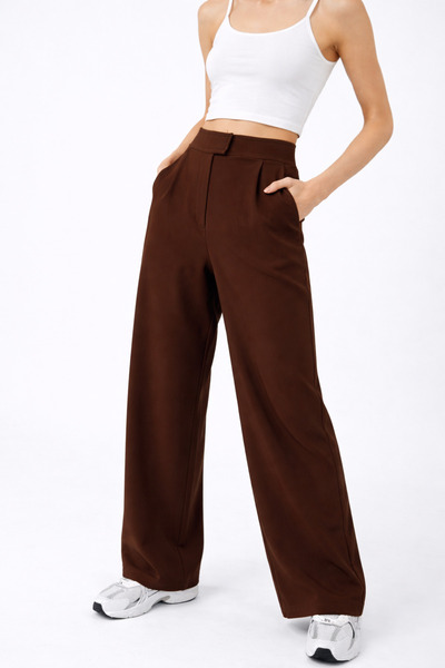 HAKKE Lycra Velcro Closure Pocket Palazzo Pants