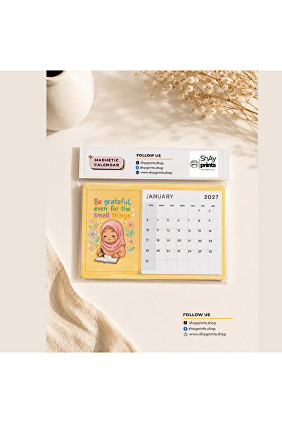 Generic Brand Affirmation Magnetic Calendar