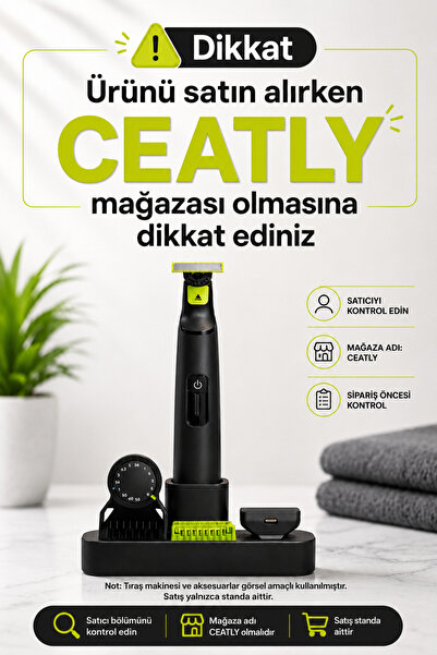 ceatly OneBlade Pro Uyumlu Stand | Şarj Kablo Girişli Organizer Stand