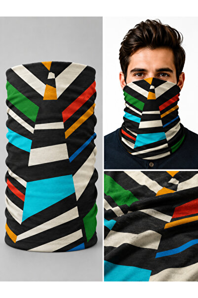FG KONNİCHİWA Artistic Patterned Bandana Outdoor Neck Collar Motorcycle Women...