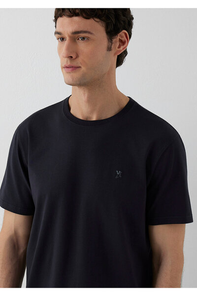 Mavi Navy Blue Basic T-Shirt Regular Fit / Normal Cut 0612736-70489