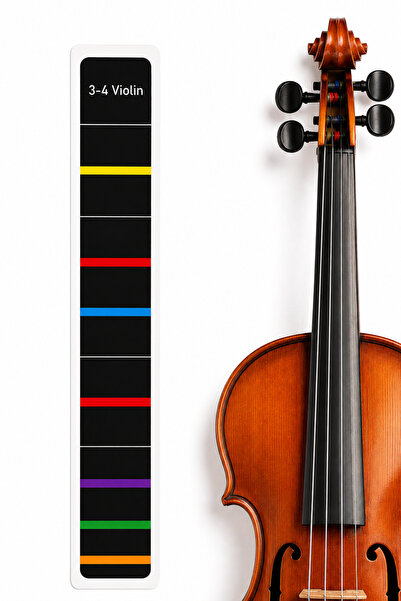 happypotam 3\4 keman-nota-etiket-kolay öğrenme-sticker-klavye-çıkartma-violin-keman aksesuar