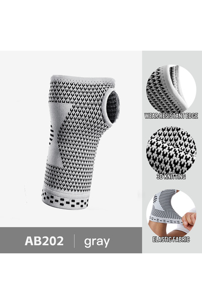 choice2 M AB202-GY Gym Sports Wristband Wrist Protector Palm Guard Wrist Supp...
