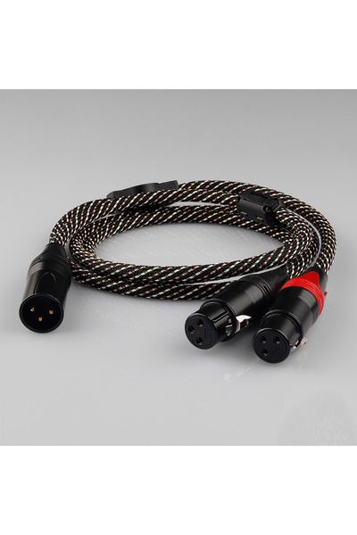 Choice <=0.5m XLR(M) To 2XLR(F) YYAUDIO XLR Splitter Cable 1 XLR Female To 2 ...