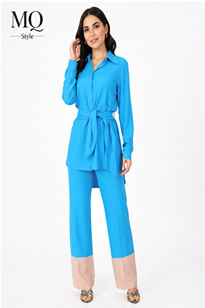 MQ Women's soft two-piece set: shirt and long pants