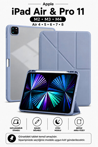 CONOCER iPad Air 11 M2/M3/M4 - Air 4/5/6/7/8 Nesil ve iPad Pro 11 (2018-2022)...