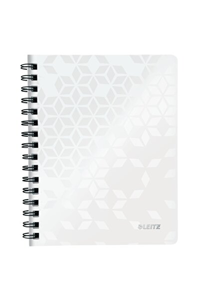 Leitz Caiet de birou WOW, PP, certificare FSC, reciclabil, A5, 80 coli, cu sp...