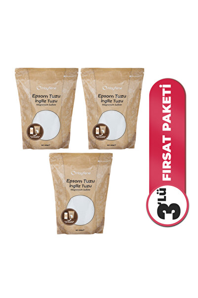 Hayfene Ingiliz Tuzu (Epsom Tuzu) 1000 gr x 3'lü Set