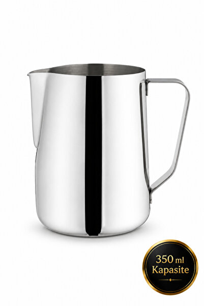 Epinox Süt Potu Barista Pitcher 350 ml - Paslanmaz Çelik Kahve ve Süt Köpürtm...