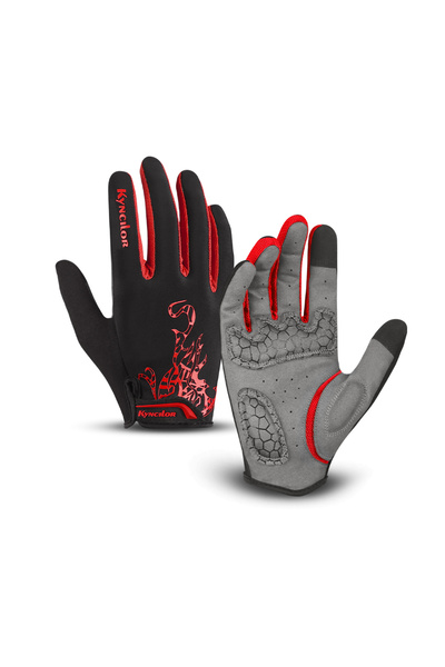 Choice7 XL red Kyncilor Men Gloves Black Full Finger Bicycle Glove Touchscree...