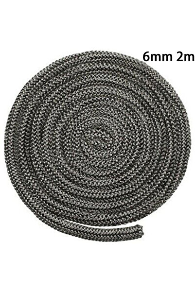 Choice1 6mm Stove Fire Rope Black Wood Burning Stove 6mm 8mmm 2m Length Log B...