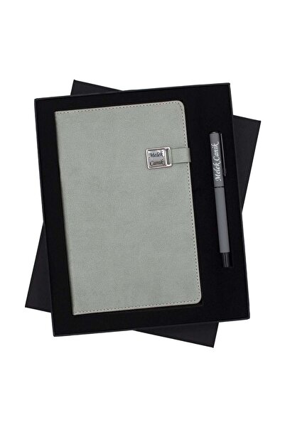 hediyerengi İsme Özel Kutulu Exlucive Defter ve Roller Kalem Seti - Renk Seçe...