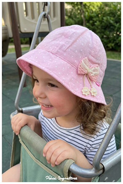 PIECE SIGNATURE 100% Cotton % Cotton, Embroidered Hat with Accessories for Gi...