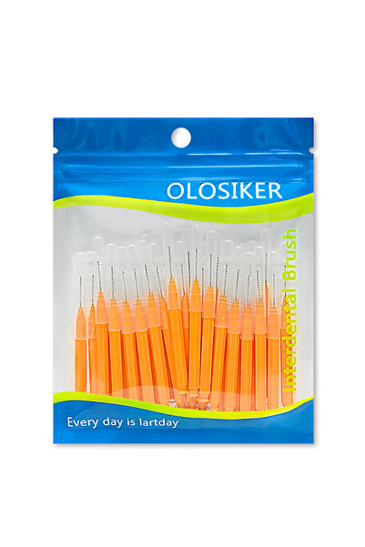 Choice5 1.2-1.5mm(M) Orange 30 interdental brushes straight adult cleaning in...