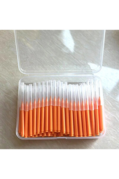 Choice11 100pcs orange 0.9mm 100/200 Pcs Box Interdental brush 0.6-1.5Mm Clea...