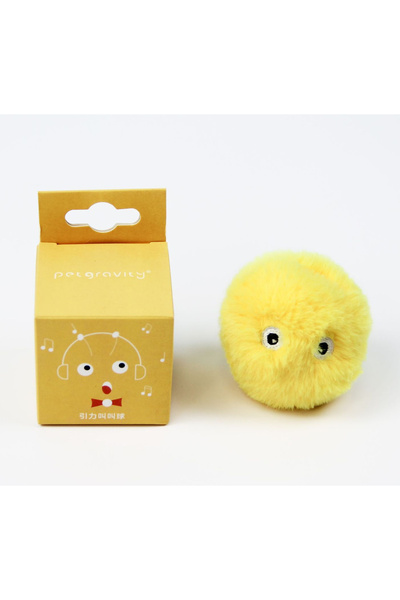 Choice1 Elves Yellow Smart Cat Toys Interactive Ball Plush Electric Catnip Tr...