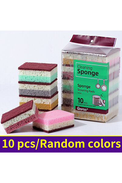 Choice 10pcs High Density Sponge Cleaning Cloth, Dishwashing Cloth, Non Greas...
