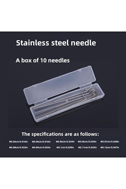 Choice 1 Box 10 Stainless Steel Needle Shower Head Cleaning Brush Set, Suitab...