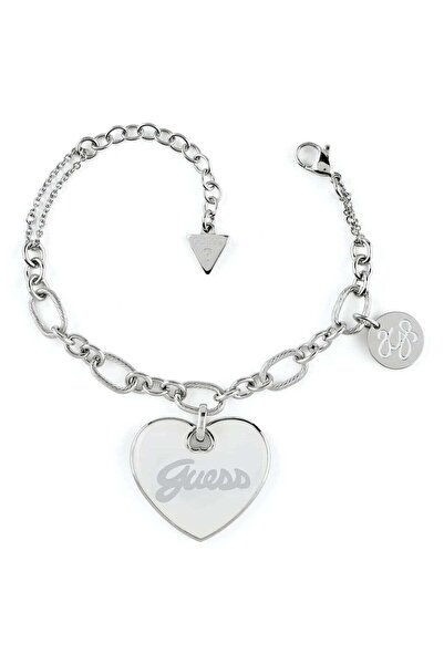 Guess JGUJUBB05149JWRHWHS سوار نسائي على شكل قلب