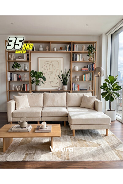Velura Home & Living Armin Akıllı Köşe Koltuk Takımı & Modern Modüler Yataklı...
