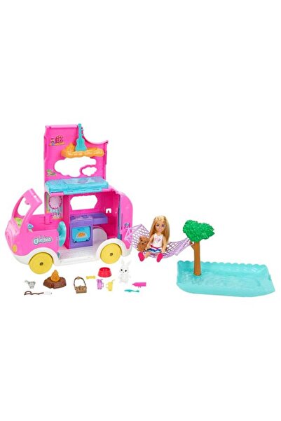 Barbie Chelsea 2'si 1 Arada Karavan Oyun Seti