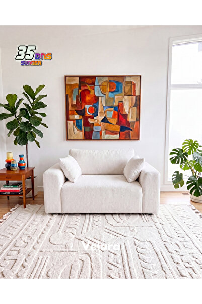 Velura Home & Living Sora Berjer & Tekli Koltuk - Beyaz