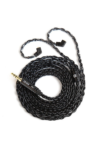 Choice1 2m black 2pin-C 3.5 KBEAR ST12plus Earphone Cable 2m 8 Core 4N OFC Si...