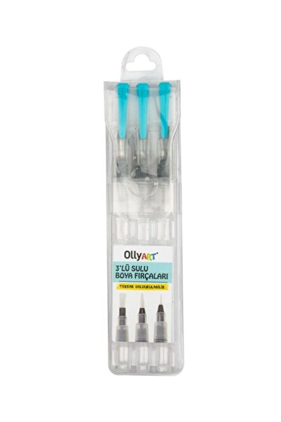 carioca Olly Art Tekrar Doldurulabilir Sulu Boya Fırçaları 3’lü