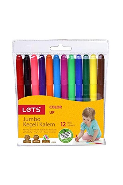 Lets Jumbo Felt Tip Crayons 12 Colors