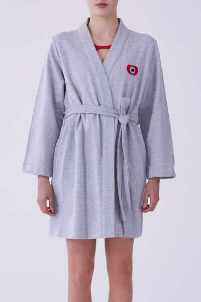 Roman Nazar Boncuklu Kimono Gri Y2154109_004