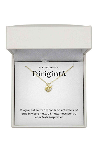 The Jewel Heart Pentru Lebăda de Ziua Ei dirijorul meu, argint 925 placat cu ...