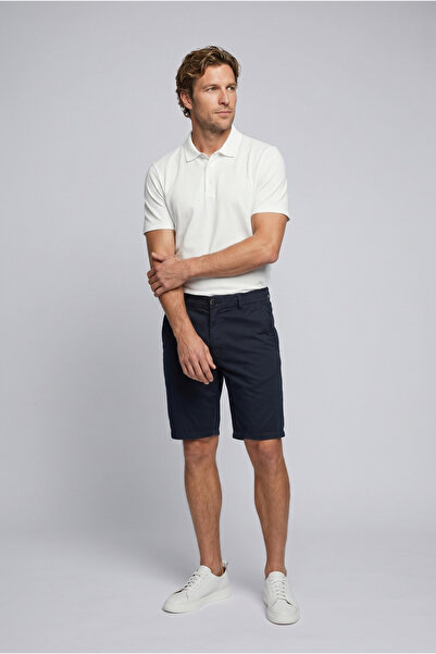 Kiğılı Regular Fit Standard Cut Striped Bermuda Shorts with Elastic Waist and...