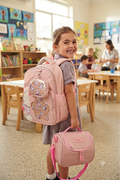 CANLOOR Waddell 2-Piece Kindergarten Set Twill Kindergarten Bag and Lunch Box...
