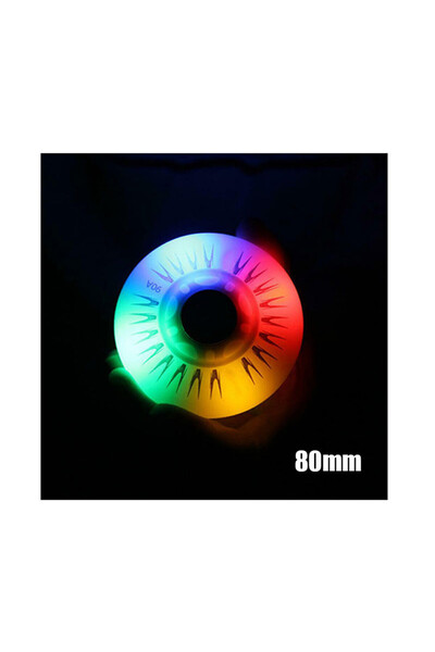 Choice Multicolour 80mm 4PCS Flash Inline Skate Wheels 90A LED Lighting Skati...