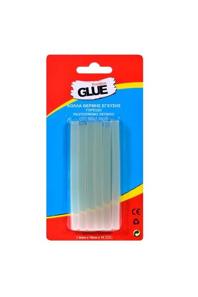 BAMI NETWORK Rezerve baton adeziv termic transparent 7.4x100mm 12 bucati