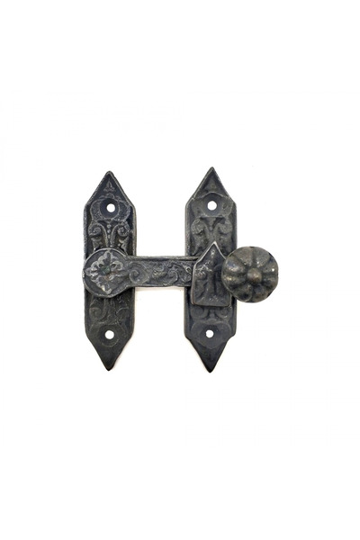 MEKs Antique Style Decorative Brass Door, Window Latch - 86X72 Mm, Oxide