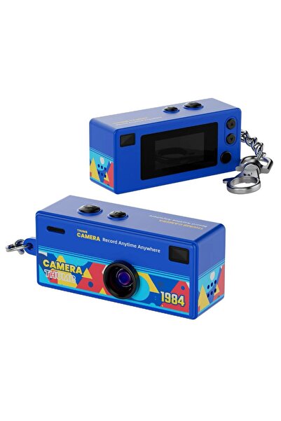Choice1 No TF card Blue Magecam Digital Camera 0.96 Inch Keychain Camera Retr...