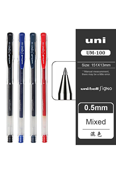 Choice Mixed 4pcs Japan UNI Gel Pen UM-100 Bullet Ballpoint Pen Large Capacit...
