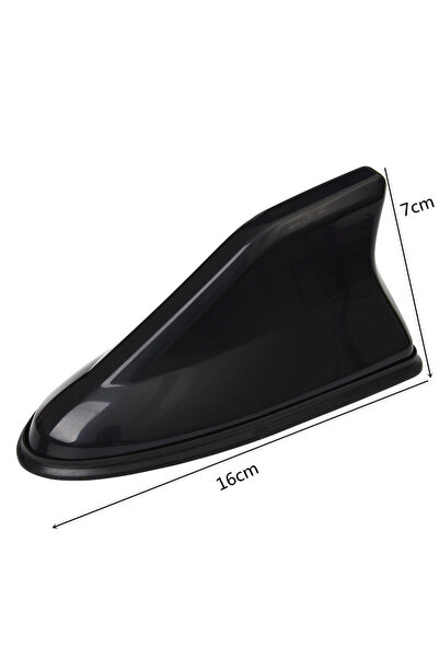 Choice A-black Universal Carbon Fiber Look Car Roof Top Mount Shark Fin Aeria...