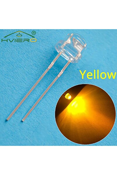 Choice 500PCS yellow 100/500pcs 5mm Straw Hat White Green Blue Yellow Smd Smt...