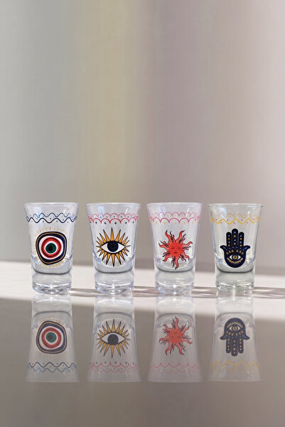 Rakle Fortuna 4'lü Shot Bardağı Seti 34 cc