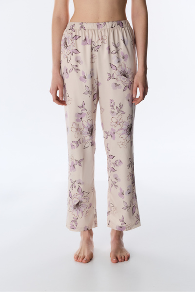 Penti Pastel Beige Petal Satin Pants Pajama Bottoms