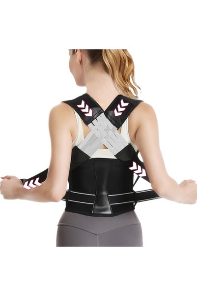 Choice1 3XL170-185cm 80-93kg black Adjustable Posture Corrector - Thoracic Su...