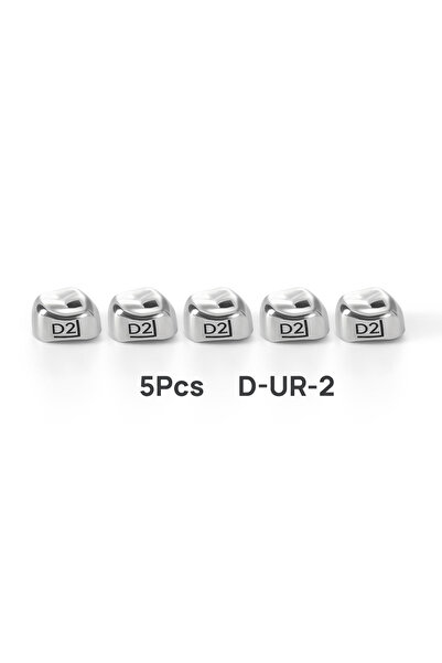 Choice5 D-UR-2 5PCS Dental Crowns Preformed Metal Crown Stainless Steel Tempo...