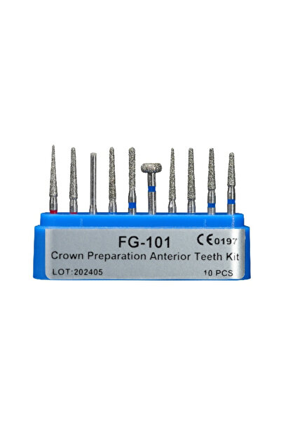 Choice16 مجموعة مثاقب ماسية FG101 لطب الأسنان، عالية السرعة، لتلميع وتبييض ال...
