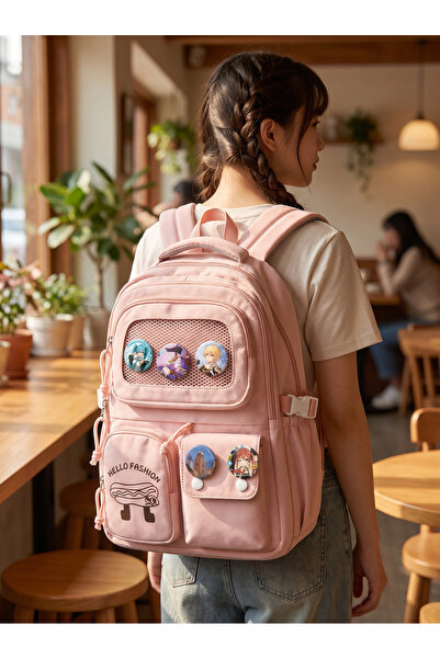 Kawaii Korean Style Premium Imported School Bag Backpack with Accessories